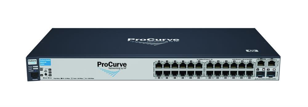 J9085AR#ABA HP ProCurve E2610-24 24-Ports Multi Layer Stackable Managed Fast Ethernet Switch + 2 x SFP (mini-GBIC) (Refurbished)