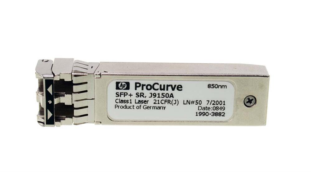 J9150AS HP ProCurve X132 10Gbps 10GBase-SR Multi-mode Fiber 300m 850nm Duplex LC Connector SFP+ Transceiver Module