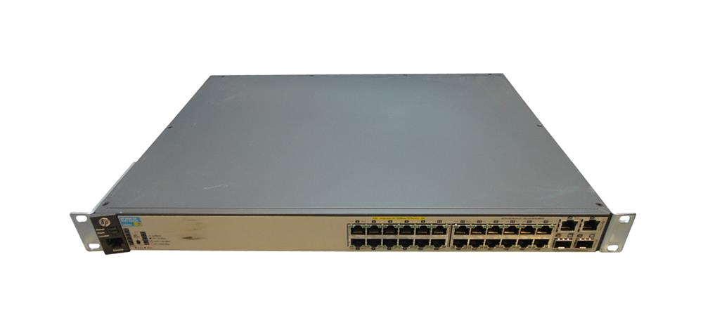 J9625-60001 HP ProCurve E2620-24-PoE+ Layer 3 Switch 24-Ports Manageable 24 x POE+ 2 x Expansion Slots 10/100/1000Base-T, 10/100Base-TX PoE Ports (Refurbished)