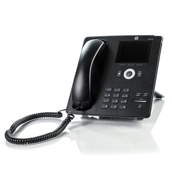 J9766B HP Unified 4120 IP Phone Cable Desktop 1 x Total Line VoIP Caller ID Speakerphone 2 x Network (RJ-45) USB PoE Ports (Refurbished)