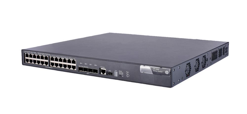 JC099-61101 HP 5800 24G PoE+ 4SFP Layer 3 Managed Switch 24 x 10/100/1000 Ports Rack Mountable (Refurbished)
