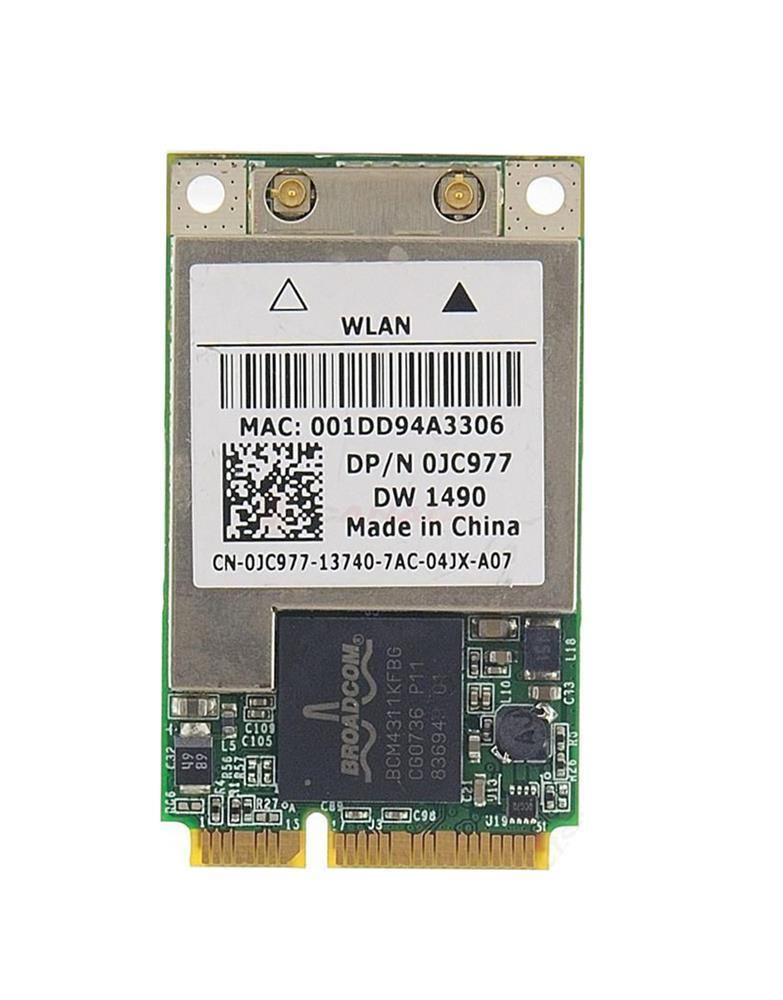 JC977 Dell DW 1490 IEEE 802.11a/b/g 54Mbps Mini PCI Express Wi-Fi Adapter