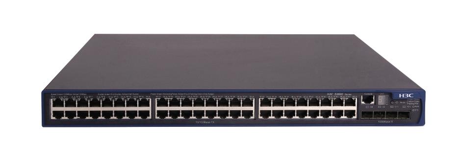 JD327A HP 3600-48-PoE 48-Ports 100Base-TX 2-Ports 1000Base-T SFP (mini GBIC) Managed Gigbait Ethernet Switch (Refurbished)