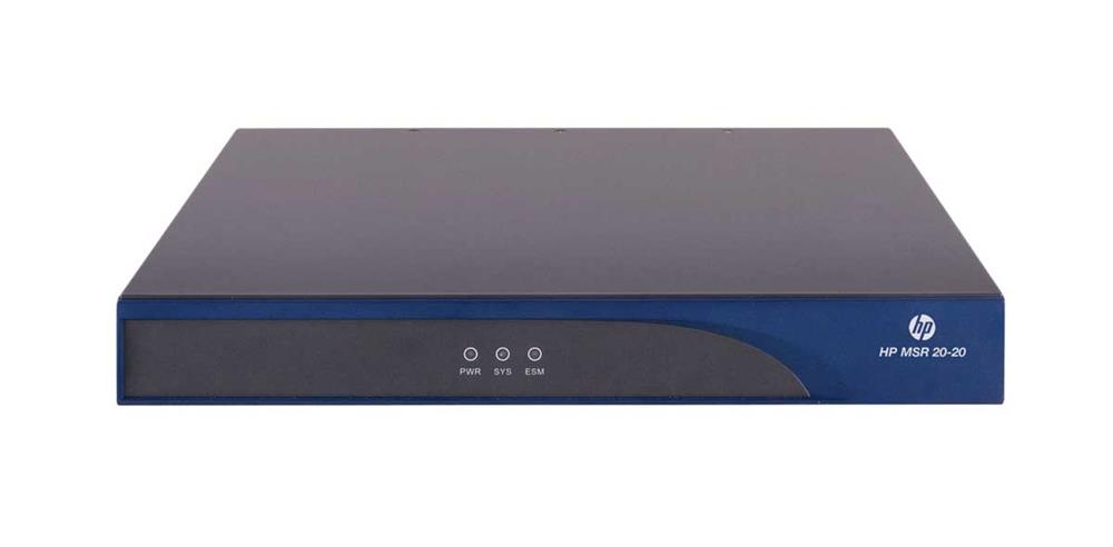 JF283A HP A-MSR20-20 Multi-Service Router 2 Ports 2 Slots Desktop, Rack-mountable (Refurbished)