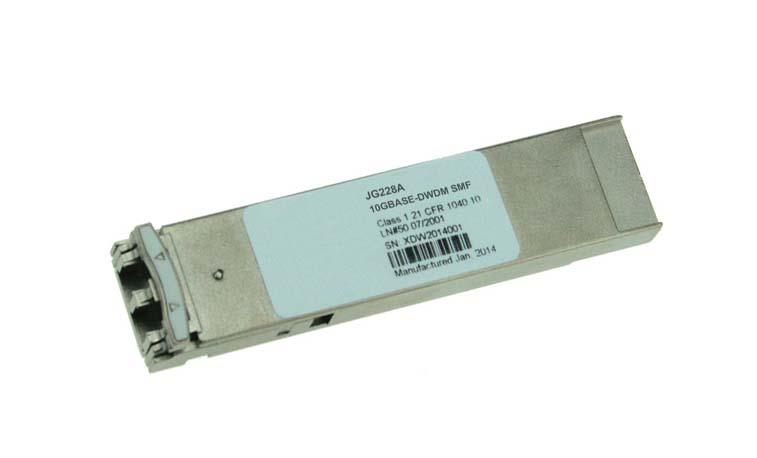 JG228A HP ProCurve X180 10Gbps 10GBase-DWDM Single-mode Fiber 80km 1540.56nm Duplex LC Connector XFP Transceiver