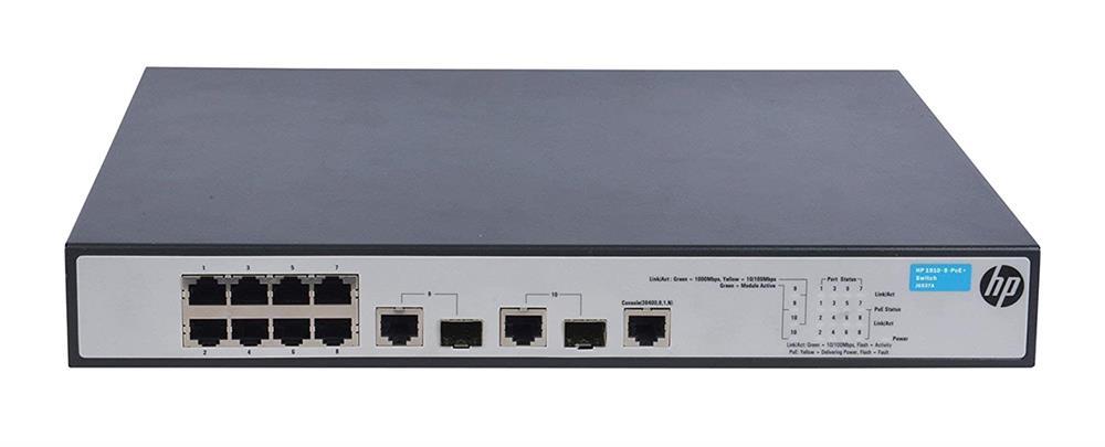 JG537AR HP Networking 1910-8-poe+ Rmkt Switch (Refurbished)