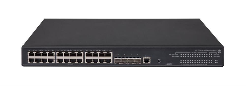 JG936A HP 5130-24G-PoE+-4SFP+ EI Switch 24 X 10/100/1000Base-T PoE+ Ports, 4 SFP+ Ports (Refurbished)