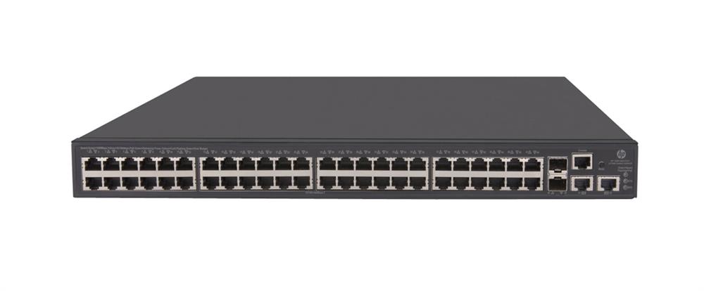 JG963A HP 48-Ports PoE+ Gigabit 10/100/1000, 2-ports 10GBASE-T and 2-ports SFP Ports Fixed Port Web Managed Ethernet Switch (Refurbished)