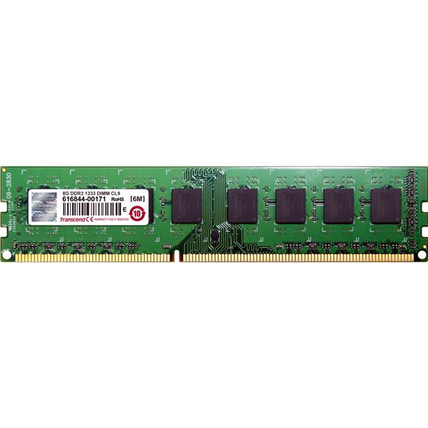 JM1333KLH-8G Transcend JetRam 8GB PC3-10600 DDR3-1333MHz non-ECC Unbuffered CL9 240-Pin DIMM Dual Rank Memory Module