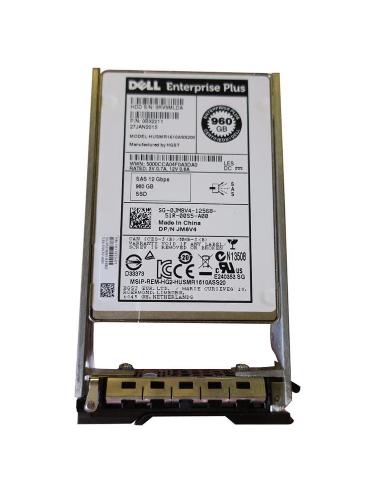 JM8V4 Dell Enterprise Plus 960GB MLC SAS 12Gbps 2.5-inch Internal Solid State Drive (SSD)