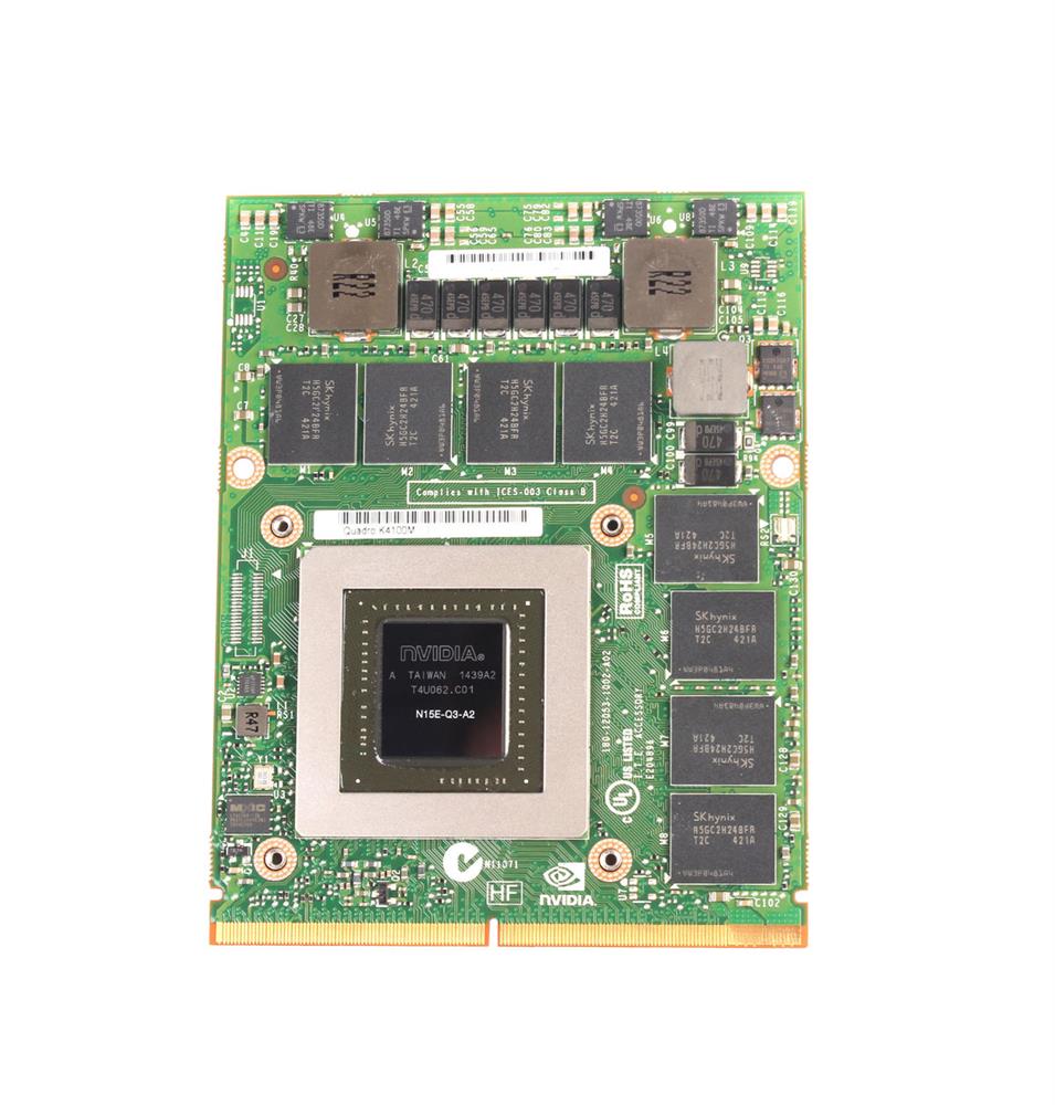 K4100M Nvidia Quadro 4GB GDDR5 256-Bit MXM Mobile Video Graphics Card