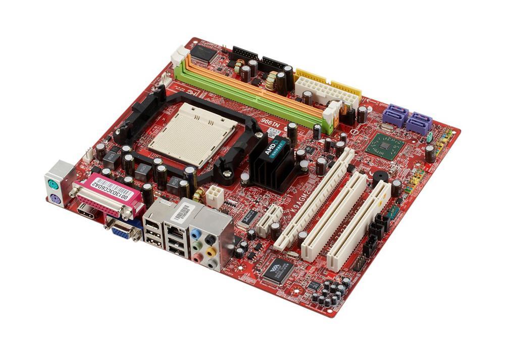 K9AGM2-L MSI Socket AM2 AMD 690V + SB600 Chipset AMD Athlon 64 X2/ Athlon 64 FX/ Athlon 64/ AMD Sempron Processors Support DDR2 2x DIMM 4x SATA 3.0Gb/s Micro-ATX Motherboard (Refurbished)