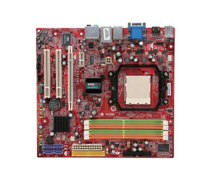 K9AGM3-FIH MSI Socket AM2 AMD 690G + SB600 Chipset AMD Athlon 64 X2/ Athlon 64 FX/ Athlon 64/ AMD Sempron Processors Support DDR2 4x DIMM 4x SATA 3.0Gb/s Micro-ATX Motherboard (Refurbished)