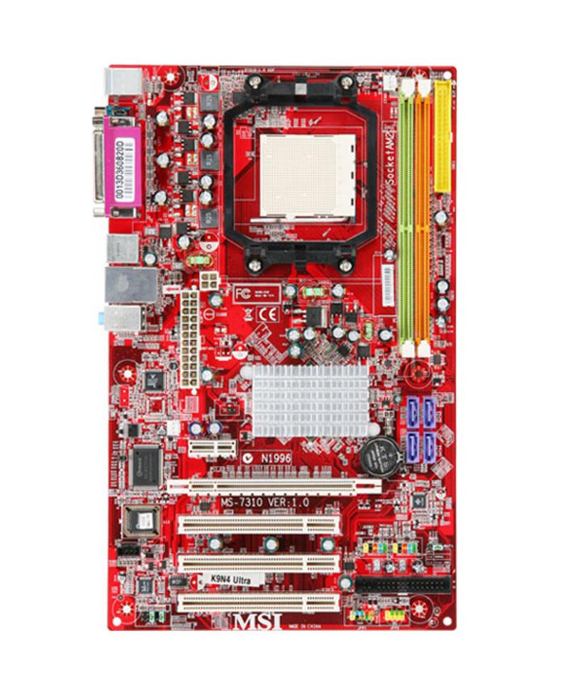K9N4Ultra-F MSI Socket AM2 Nvidia nForce 550 Ultra Chipset AMD Athlon 64/ Athlon 64 X2/ AMD Sempron Processors Support DDR2 2x DIMM 4x SATA 3.0Gb/s ATX Motherboard (Refurbished)