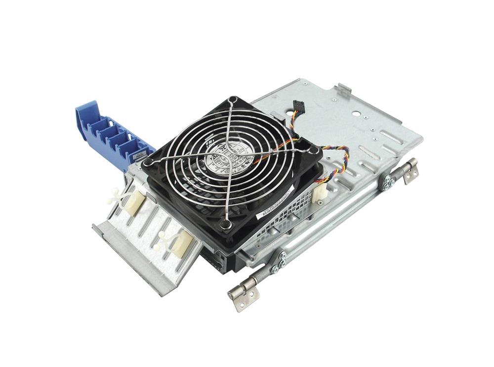 KP847 Dell Rotatable Hard-drive Carrier W/fan Nt747 and PCI Brace Xf192 chassis