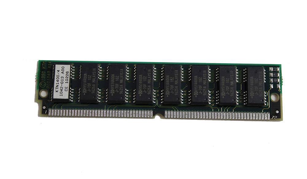 KTM1X36L-60T Kingston 1X36-60 4MB 72-pin SIMM Industry Standard Tin Lead