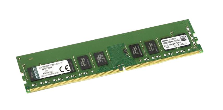 KVR21E15S8/4HA Kingston 4GB PC4-17000 DDR4-2133MHz ECC Unbuffered CL15 288-Pin DIMM 1.2V Single Rank Memory Module (Hynix A)