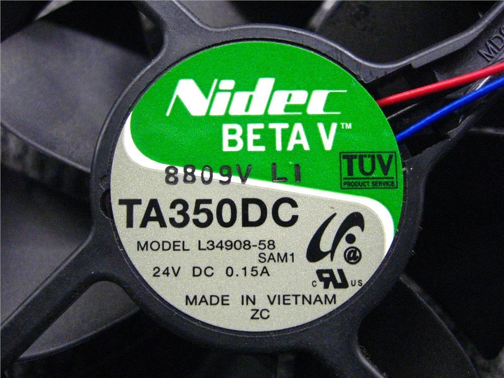 L34908-58 NIDEC Beta V TA350DC Case Cooling Fan 24 Volt 0.15A