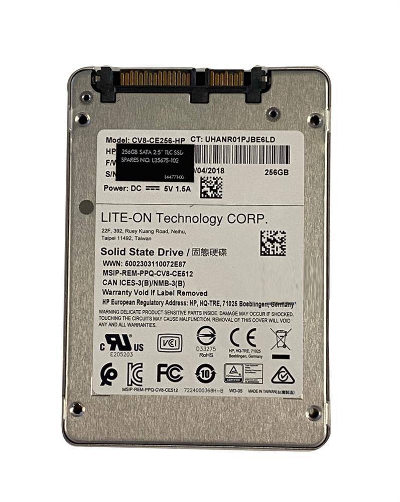 L35675-102 HP 256GB TLC SATA 6Gbps 2.5-inch Internal Solid State Drive (SSD)