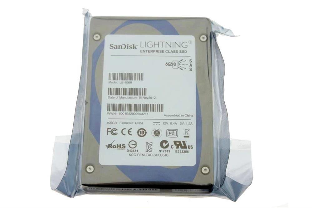 LB406M SanDisk Lightning 400GB MLC SAS 6Gbps Mixed Use 2.5-inch Internal Solid State Drive (SSD)