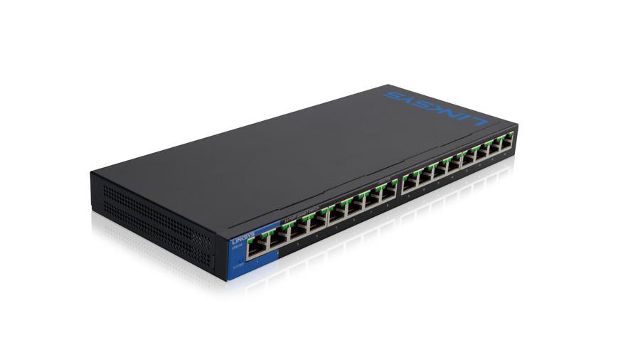 LGS116P Linksys 16-Ports Desktop Gigabit Poe Switch 16-Ports 8 X Poe 8 X Poe+ 10/100/1000base-t Wall Mountable (Refurbished)