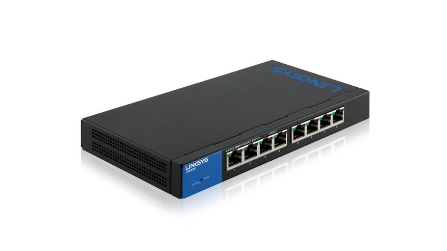 LGS308 Linksys 8-Ports Smart Gigabit Switch (Refurbished)