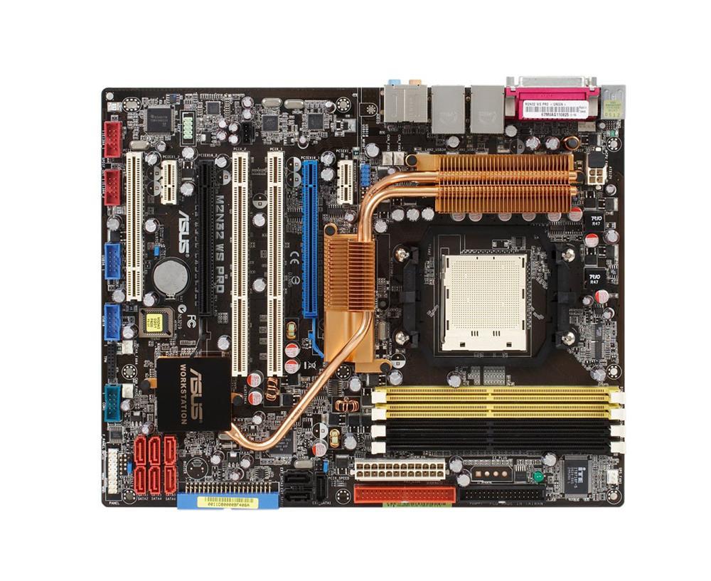 M2N32 WS Professional ASUS Socket AM2 Nvidia 590 SLI Chipset AMD Athlon 64 FX/ Athlon 64 X2/ AMD Sempron Processors Support DDR2 4x DIMM 6x SATA 3.0Gb/s ATX Motherboard (Refurbished)