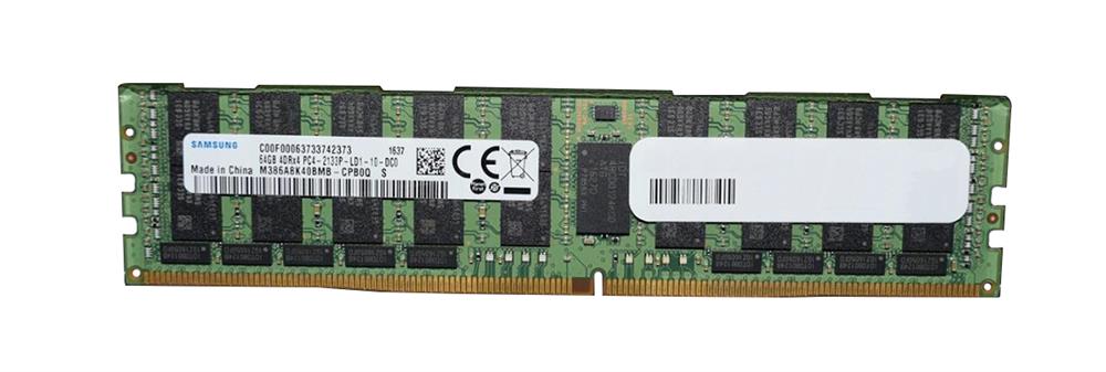 M386A8K40BMB-CPB0Q Samsung 64GB PC4-17000 DDR4-2133MHz Registered ECC CL15 288-Pin Load Reduced DIMM 1.2V Quad Rank Memory Module