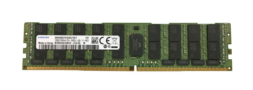 M386AAK40B40-CUC Samsung 128GB PC4-19200 DDR4-2400MHz Registered ECC CL17 288-Pin Load Reduced DIMM 1.2V Octal Rank Memory Module