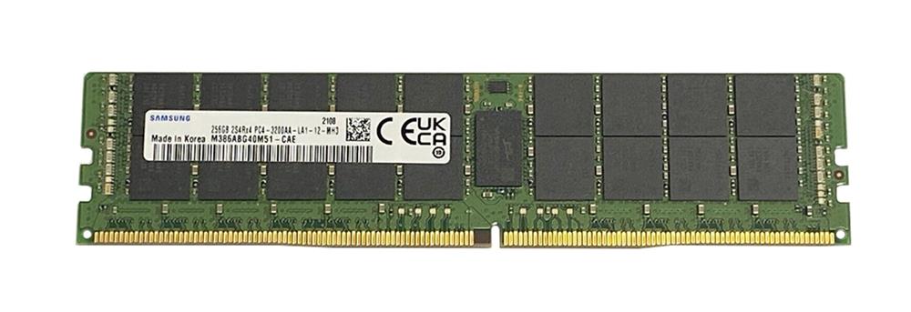 M386ABG40M51-CAEZY Samsung 256GB PC4-25600 DDR4-3200MHz Registered ECC 288-Pin Load Reduced DIMM 1.2V Quad Rank Memory Module