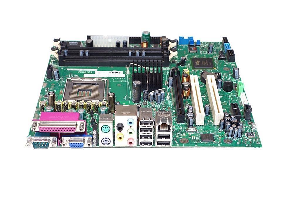 M3918 Dell Desktop Motherboard Intel 915G Express Chipset Socket T LGA-775 ATX 1 x Processor Support 4GB DDR2 SDRAM Maximum RAM Floppy Controller, Serial ATA, Ultra ATA/133 (ATA-7) Onboard Video 1 x PCIe x16 Slot (Refurbished)