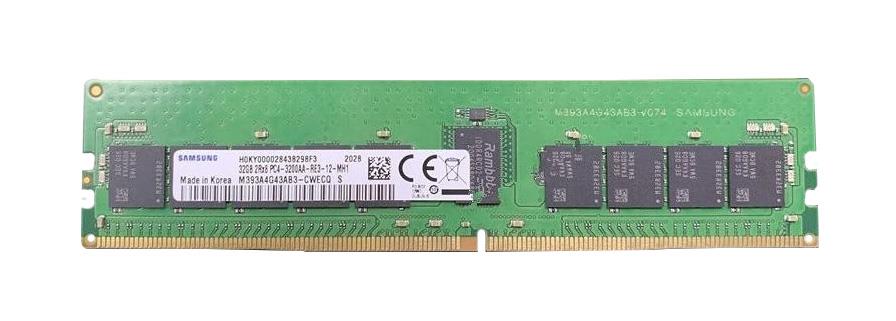 M393A4G43AB3-CWE Samsung 32GB PC4-25600 DDR4-3200MHz Registered ECC CL22 288-Pin DIMM 1.2V Dual Rank Memory Module