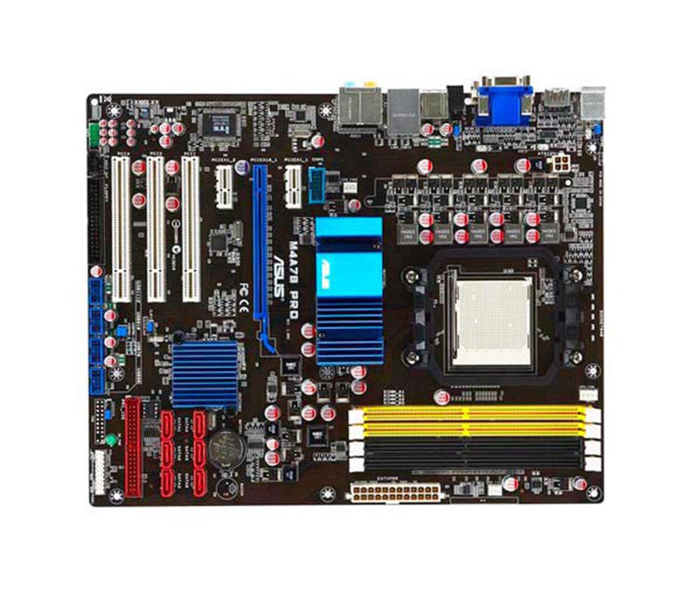 M4A78PRO ASUS Socket AM2+/AM2 AMD 780G + SB700 Chipset AMD Phenom II/ AMD Phenom/ AMD Athlon II/ Athlon/ AMD Sempron Processors Support DDR2 4x DIMM 6x SATA 3.0Gb/s ATX Motherboard (Refurbished)