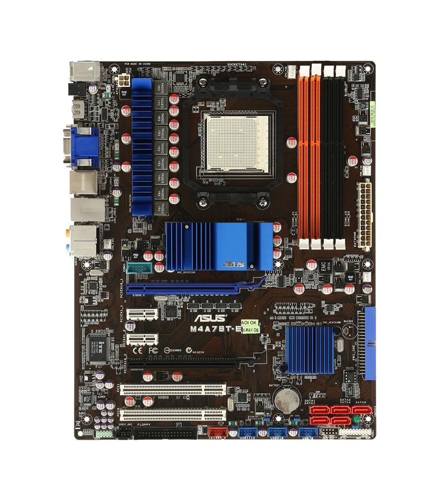 M4A78T-E ASUS Socket AM3 AMD 790GX + SB750 Chipset AMD Phenom II/ AMD Athlon II/ AMD Sempron Processors Support DDR3 4x DIMM 5x SATA 3.0Gb/s ATX Motherboard (Refurbished)