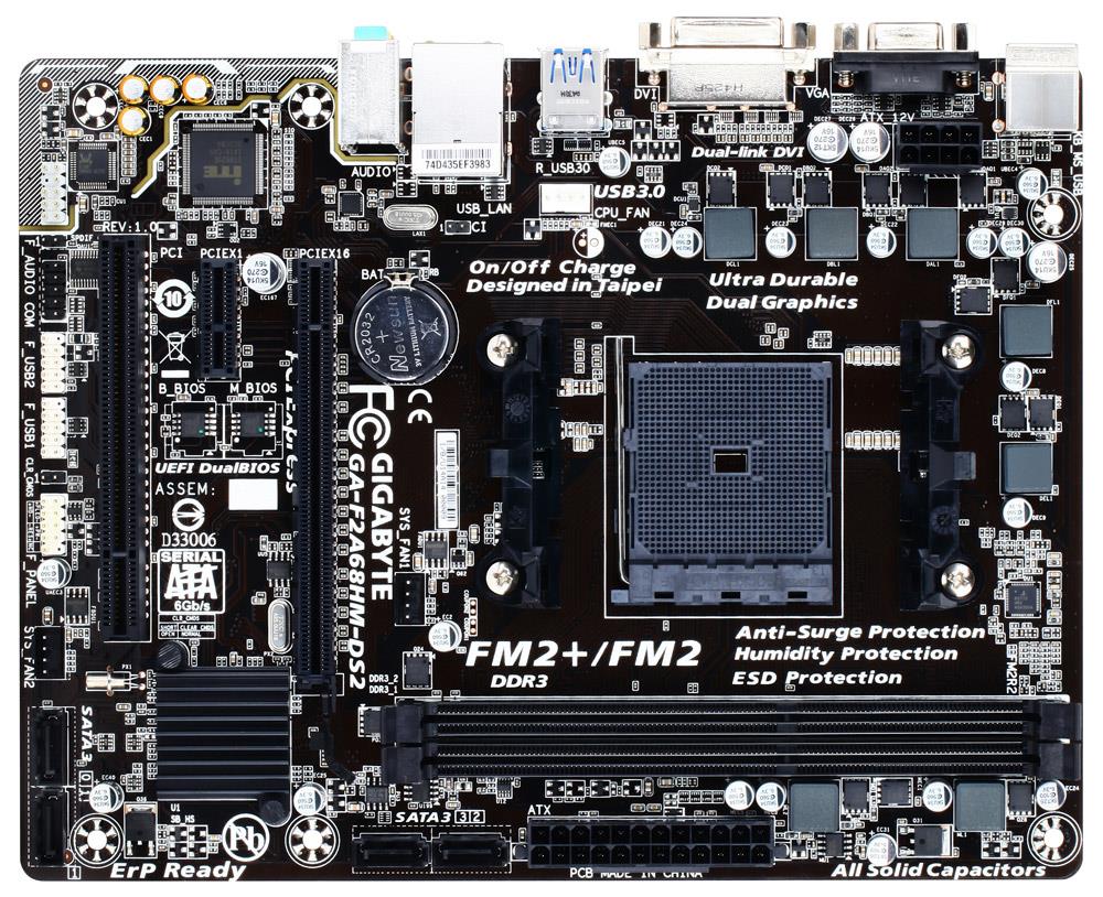 M4L-80119160 Gigabyte Tech GA-F2A68HM-DS2 Motherboard