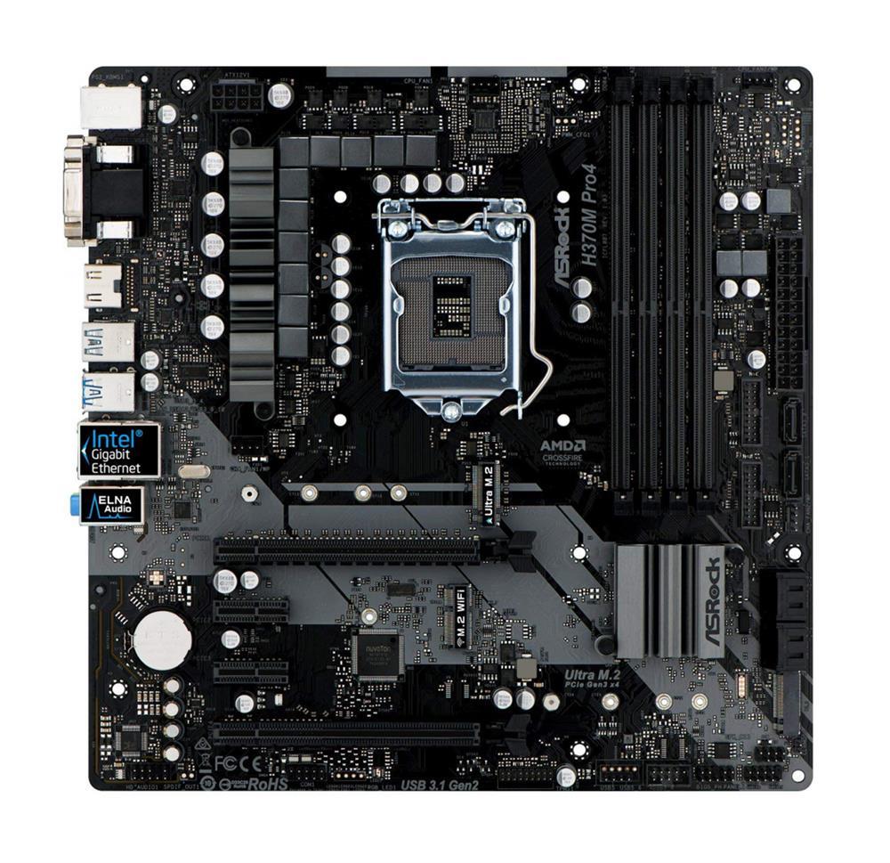 M4L-80125396 ASRock H370 Pro4 Motherboard