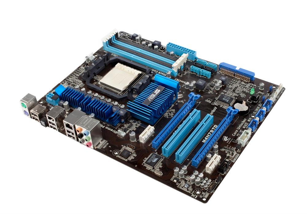 M4N75TD ASUS Socket AM3 Nvidia nForce 750a SLI Chipset AMD Phenom II/ AMD Athlon II/ AMD Sempron 100 Series Processors Support DDR3 4x DIMM 6x SATA 3.0Gb/s ATX Motherboard (Refurbished)