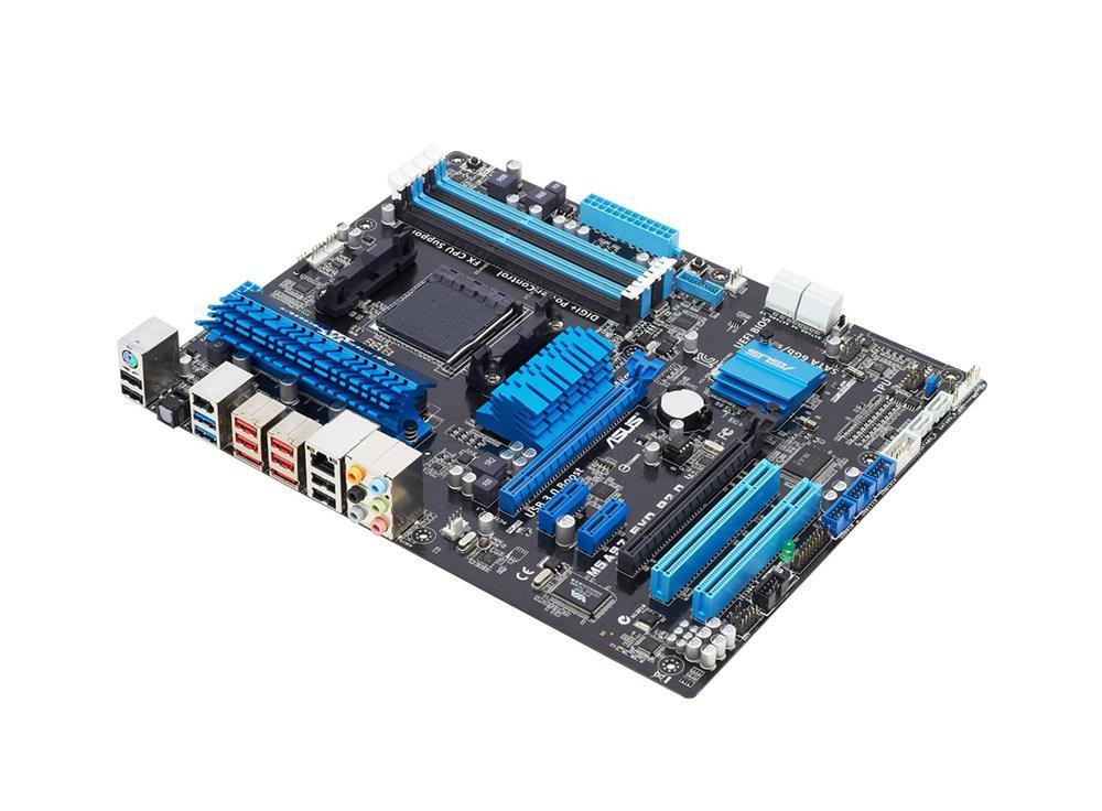 M5A97-BO-R ASUS Socket AM3+ AMD 970 + SB950 Chipset AMD Phenom II/ AMD Athlon II/ AMD Sempron 100 Series Processors Support DDR3 4x DIMM 6x SATA 3.0G/s ATX Motherboard (Refurbished)
