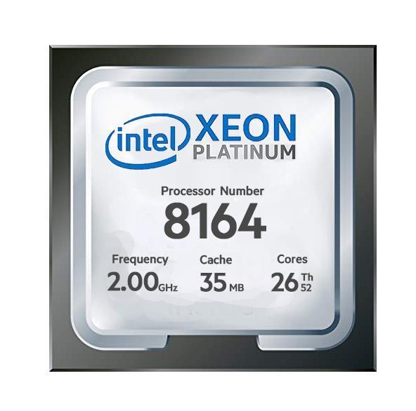 M640-8164 Dell 2.00GHz 10.40GT/s UPI 35.75MB L3 Cache Socket LGA3647 Intel Xeon Platinum 8164 26-Core Processor Upgrade