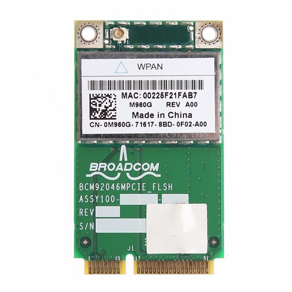 M960G-06 Dell BluetoothWireless 370 Bluetooth 2.1 PCI Express Mini Card