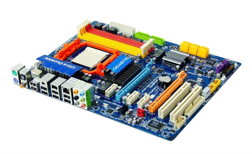 MA790X-UD3P Gigabyte Socket AM3/AM2+/AM2 AMD 790X + SB750 Chipset AMD Phenom II X4/ AMD Phenom II X3/ Phenom FX/ Phenom X4/ Phenom X3/ AMD Athlon X2/ Athlon/ AMD Sempron X2/ Sempron Processors Support DDR2 4x DIMM 6x SATA 3.0Gb/s ATX Motherboard (Refurbished)