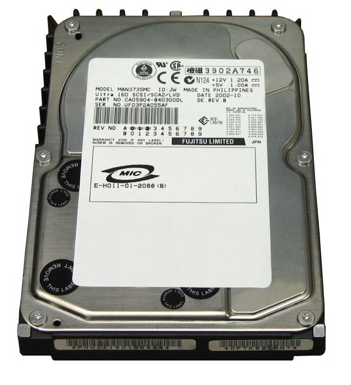 MAN3735MCII Fujitsu Enterprise 73.5GB 10000RPM Ultra-160 SCSI 80-Pin 8MB Cache 3.5-inch Internal Hard Drive