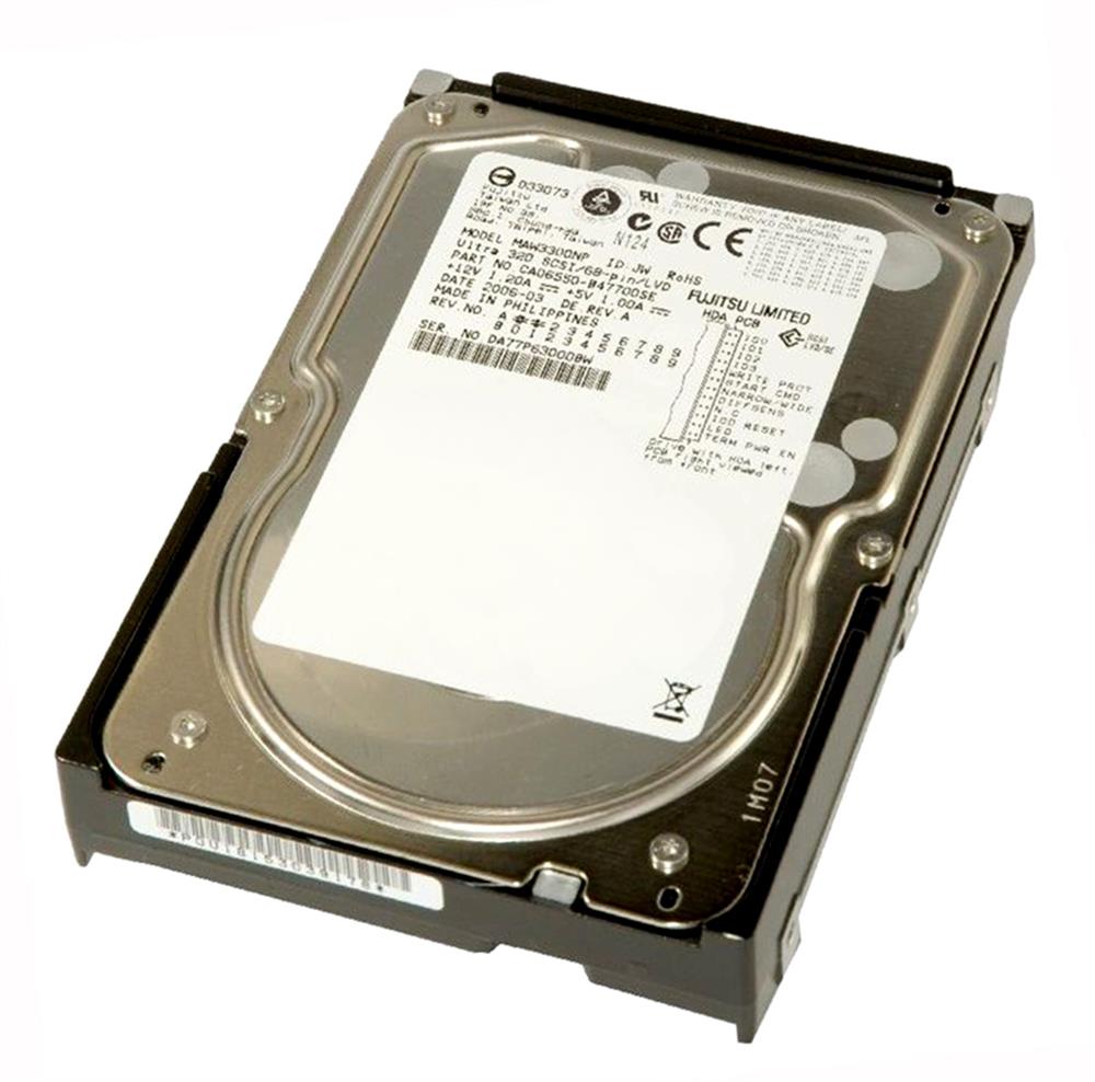 MAW3300NP Fujitsu Enterprise 300GB 10000RPM Ultra-320 SCSI 68-Pin 8MB Cache 3.5-inch Internal Hard Drive