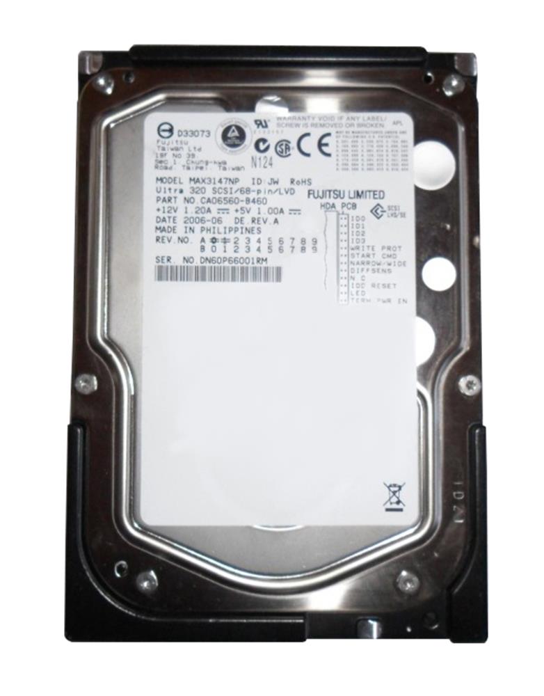 MAX3147NP Fujitsu Enterprise 147GB 15000RPM Ultra-320 SCSI 68-Pin 8MB Cache 3.5-inch Internal Hard Drive