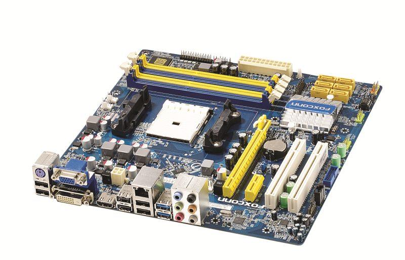 MB-A75M Foxconn Socket FM1 AMD A75 Chipset AMD Athlon II X4/ AMD A8-Series Processors Support DDR3 4x DIMM 6x SATA3 6.0Gb/s Micro-ATX Motherboard (Refurbished) 