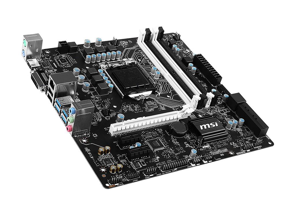 MB-B15MBA MSI B150M BAZOOKA Socket LGA 1150 Intel B150 Chipset 6th Generation Core i7 / i5 / i3 / Pentium / Celeron Processors Support DDR4 4x DIMM 6x SATA 6.0Gb/s Micro-ATX Motherboard (Refurbished)