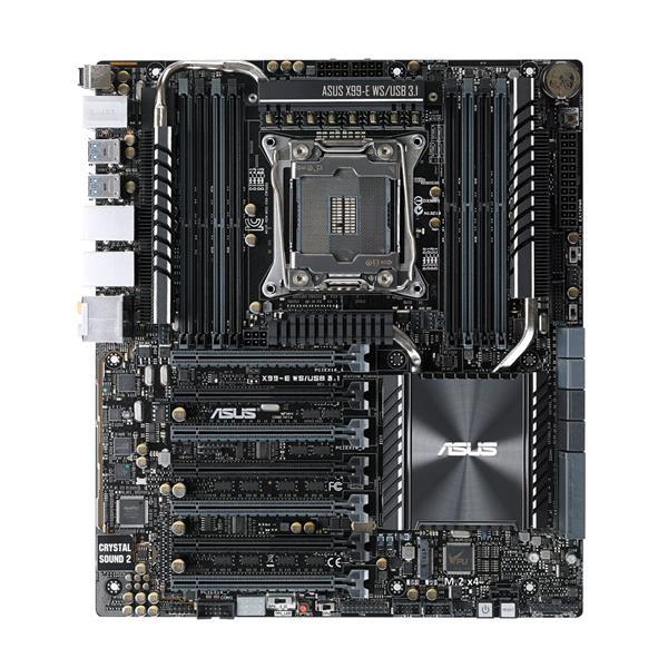 MB-X99ESU3 ASUS X99-E WS/USB 3.1 Socket LGA 2011-v3 Intel X99 Chipset Core i7/ Core i7 X-Series/ Intel Xeon Processors Support DDR4 8x DIMM 8x SATA 6.0Gb/s CEB Motherboard (Refurbished)