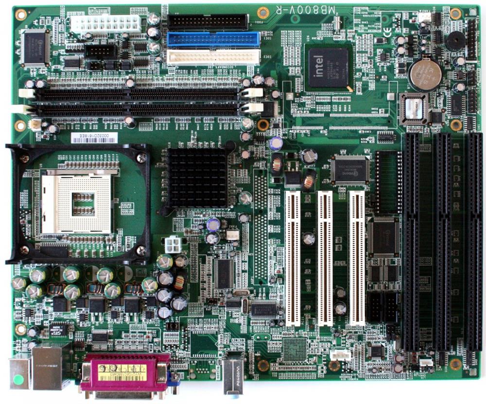 MB800V-R ATX Motherboard Socket 478, LAN, VGA, 3X ISA, 3X PCI 845GV Chipset (Refurbished)