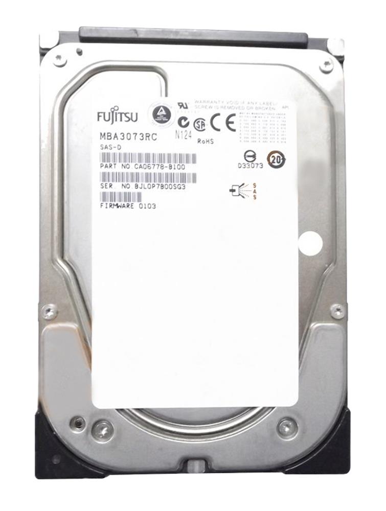 MBA3073RC Fujitsu Enterprise 73.5GB 15000RPM SAS 3Gbps 16MB Cache 3.5-inch Internal Hard Drive