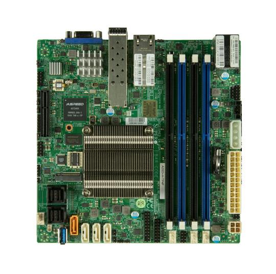 MBD-A2SDI-16C+-HLN4F-B SuperMicro A2SDi-16C-HLN4F Socket BGA1310 System On Chipset Intel Atom C3955 Processors Support DDR4 4x DIMM 12x SATA3 6.0Gb/s Mini-ITX Motherboard (Refurbished)